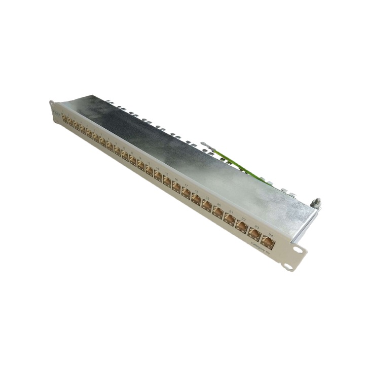 Patch Panel FMT 24 porturi, Ecranat, UTP, CAT 6, 19"