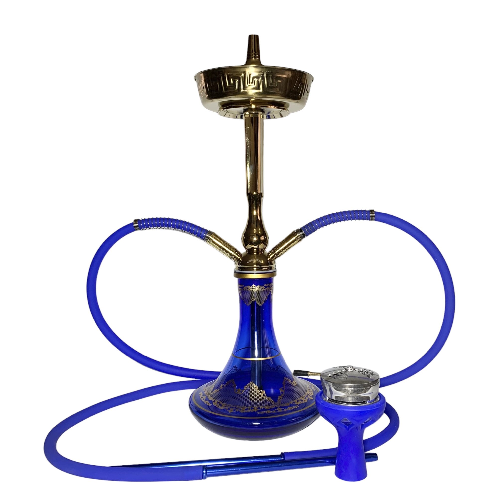 Narghilea ELH06143, Egyptian Luxury Hookah, Blue/Gold edition cu 2