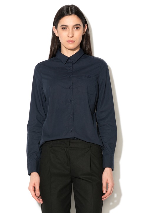 Lacoste, Sötétkék Ing Zsebbel A Mellkasán