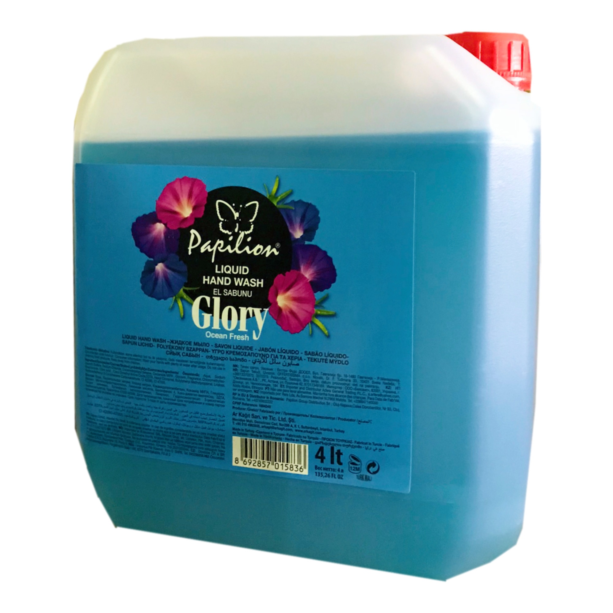 Sapun lichid Papilion Glory Rezerva, 4 L