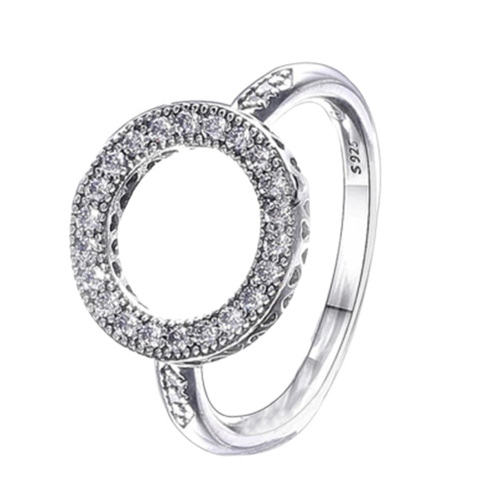 Inel Pure Soul argint 925 cu cristale zirconia, 17.5 mm diametru