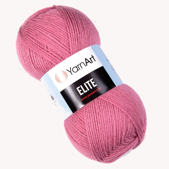 Fir Textil Yarn Art Elite 3017 pentru crosetat si tricotat, acril, mov, 300 m