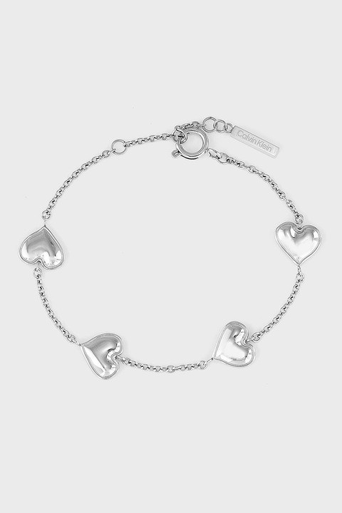 CALVIN KLEIN, Bratara de otel inoxidabil cu talismane inima, Auriu