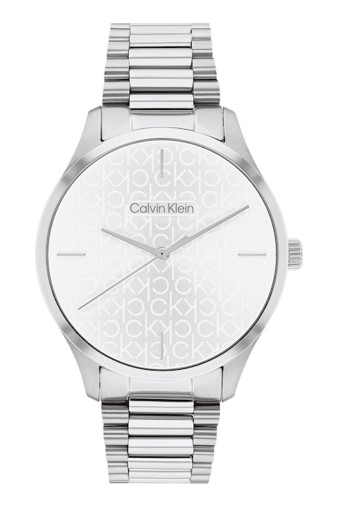 CALVIN KLEIN, Унисекс часовник от неръждаема стомана, Сребрист
