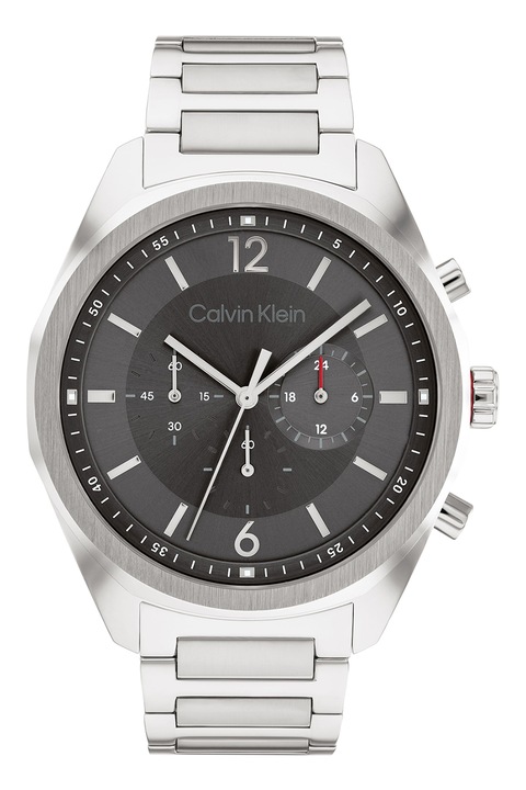 CALVIN KLEIN, Rozsdamentes acél chrono karóra, Ezüstszín