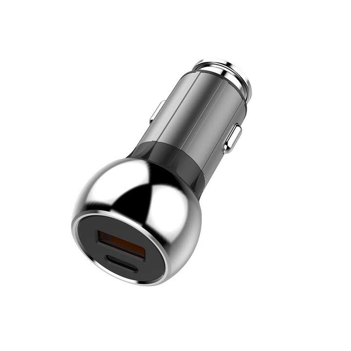 ColorWay 2xUSB (Power Delivery Port + QC3.0 ) autós töltő fekete (CW-CHA012PD-BK) (CW-CHA012PD-BK)