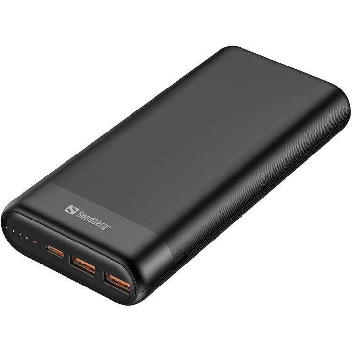 420-62 20000mAh PD65W+2xQC3.0 Negru