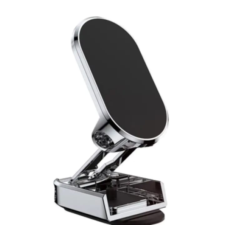 Suport auto magnetic pentru telefon cu rotire 360 grade universal, montare parbriz, bord, scaun