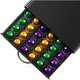Suport 50 capsule de cafea, Bukate, 41x26.5x7.3, Compatibil cu Nespresso, Tchibo, etc, Negru, Metal