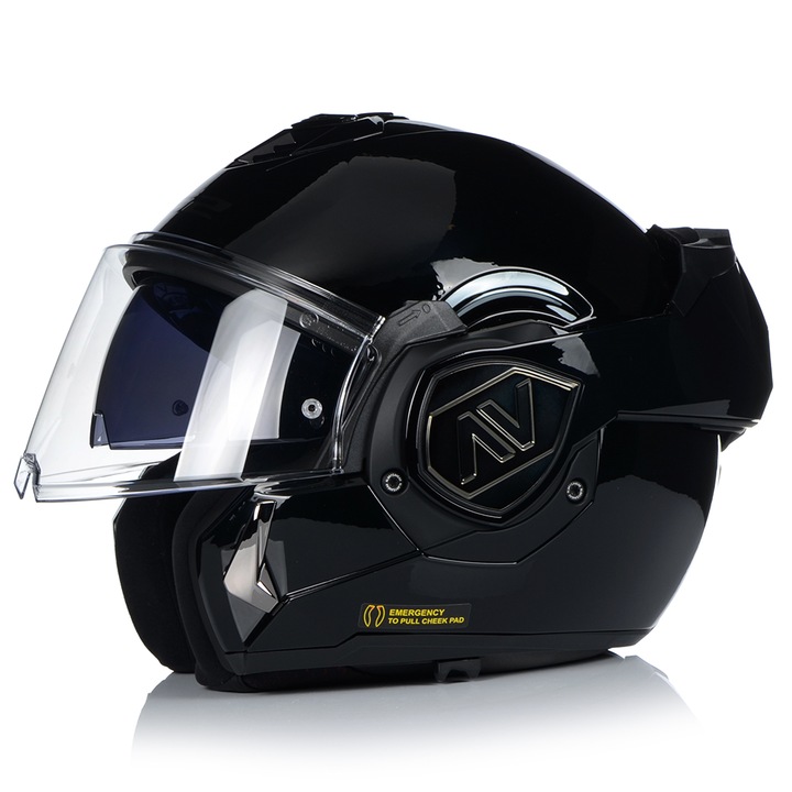 Casca moto, LS2 FF906 Advant negru, Protectie UV, Pinlock, ECER06 M 57-58
