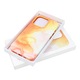 Carcasa G-Tech Leather Mag, Portocalie, pentru iPhone 12 Pro Max, compatibilă cu încărcarea MagSafe, hibridă 10x15x2cm