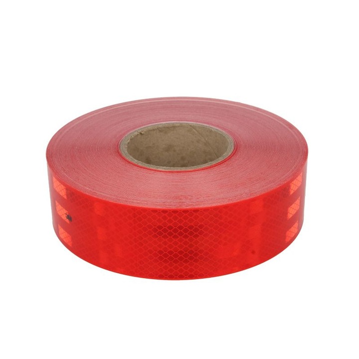 Banda reflectorizanta Premium 3M, culoare rosu-fagure, pentru marcarea suprafetelor