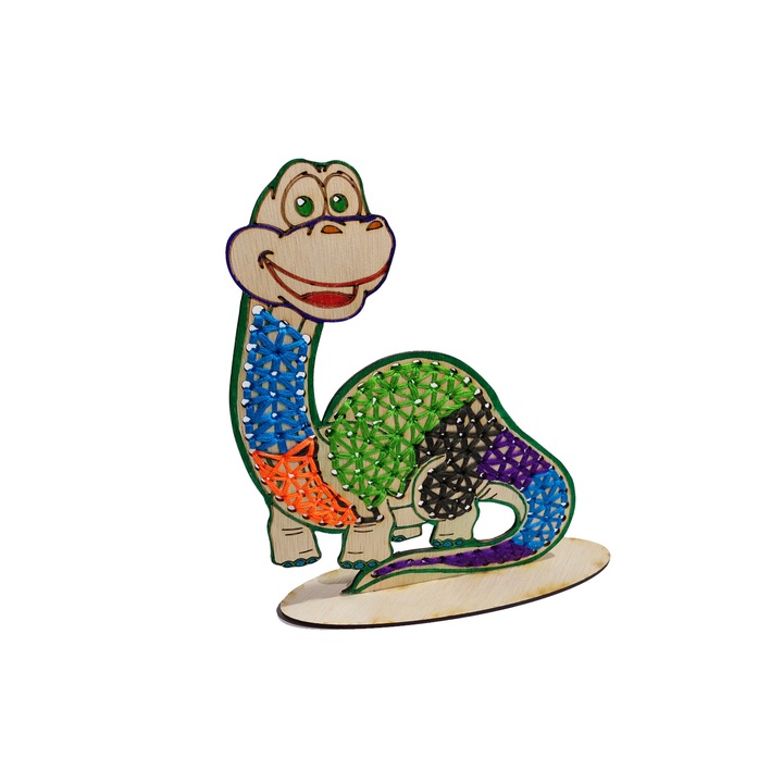 Set creativ, Dinozaur, pentru cusut, 24x19 cm