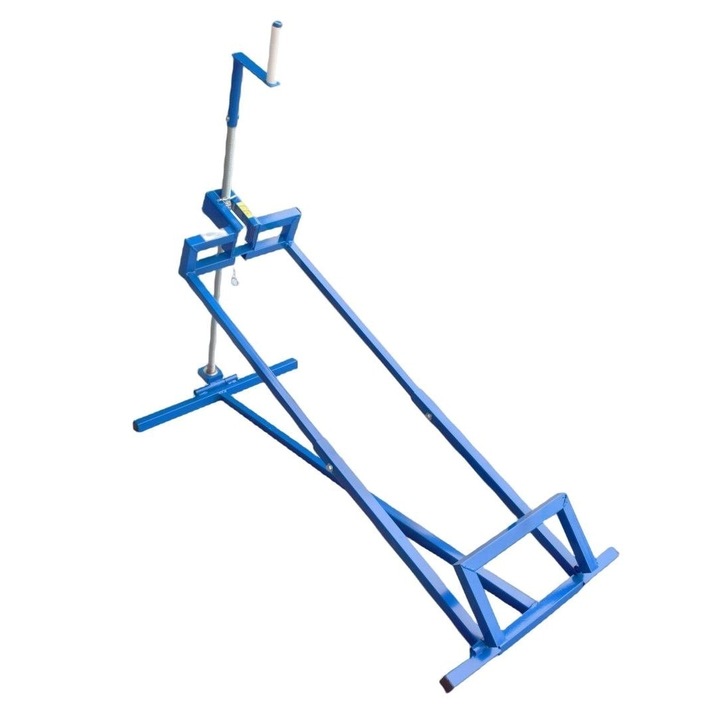 Cric rampa pentru tractor, Bituxx, Metal, 250 kg, 1220x500x200x100 mm, Albastru