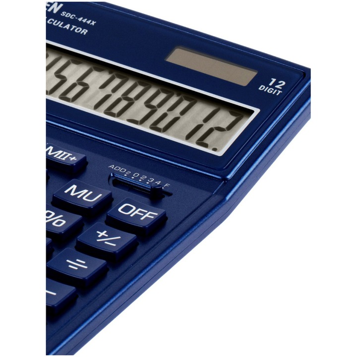 Калкулатор Eleven, SDC-444XR, 12 digits, Син