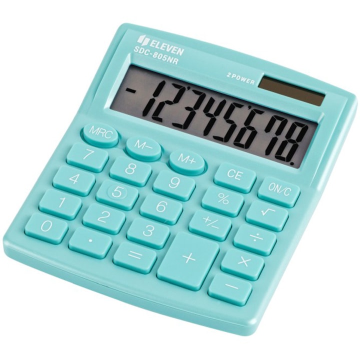 Calculator de birou Eleven, SDC-805, 8 digiti, verde