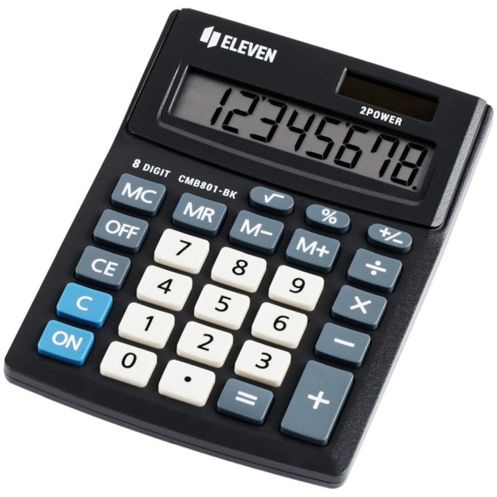 Calculator de birou Eleven, CMB801-BK, 8 digiti