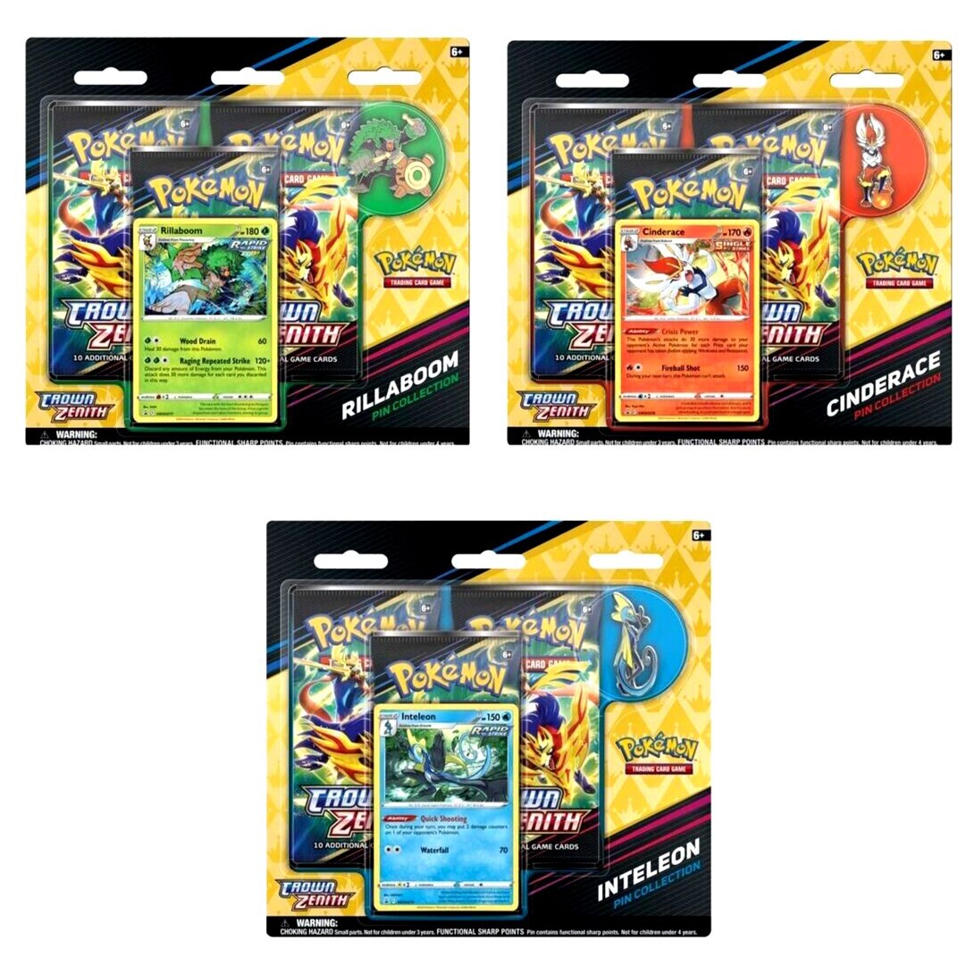 Set 31 cartonase Pokémon TCG: Crown Zenith Pin Collection 