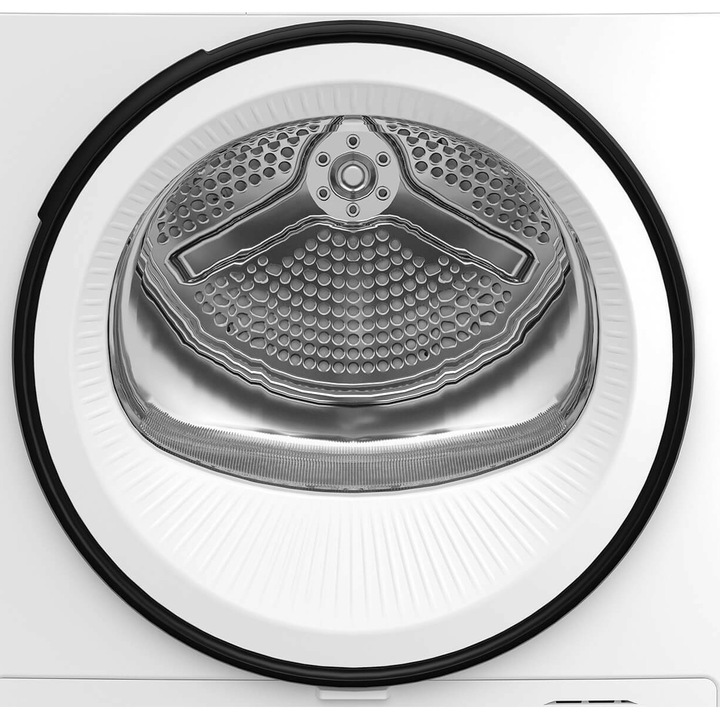 Uscator de rufe Beko B3T43230, Pompa de caldura, 9 kg, 15 programe, Clasa A++, RecycledDry, Motor ProSmart Inverter, OptiSense, Aquawave, Hygienic Refresh, Alb