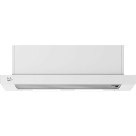 Hota incorporabila telescopica HNT61110WH, Putere de absorbtie 291 mc/h, Filtre de carbon incluse, Filtre metalice anti-grasime, 3 Trepte de viteza, iluminare LED, 60 cm, Alb