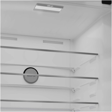 Frigider cu doua usi Beko B5RDNE594ZXB, 557 l, No Frost, HarvestFresh, Everfresh+, AeroFlow, Display, Clasa E, H 186 cm, Metal Look