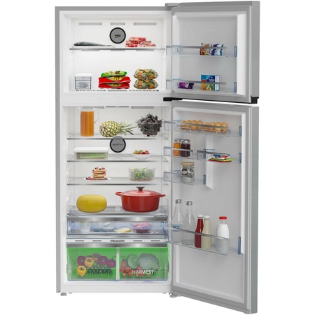 Хладилник с две врати Beko B5RDNE594ZXB, 557 л, No Frost, HarvestFresh, Everfresh+, AeroFlow, Display, Клас E, H 186 см, Metal Look