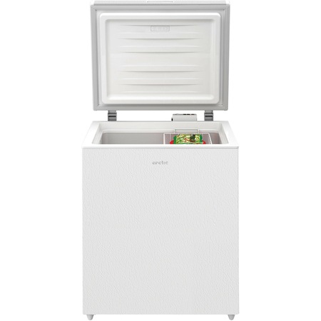 Lada frigorifica Arctic AMO20P30, 205 l, Clasa F, Conditii extreme -15 grade Celsius, Fast Freezing, Autonomie 23h, 1 cos metalic, Alb