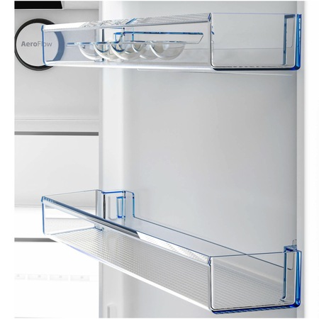 Combina frigorifica Beko B3RCNA364HXBR1, 316 l, No Frost, HarvestFresh, AeroFlow, Kitchen Fit, Everfresh+, Clasa E, 187 cm, Dark Inox