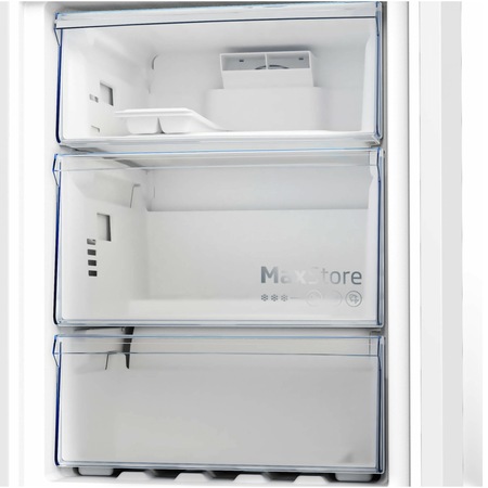 Combina frigorifica Beko B3RCNA364HXBR1, 316 l, No Frost, HarvestFresh, AeroFlow, Kitchen Fit, Everfresh+, Clasa E, 187 cm, Dark Inox
