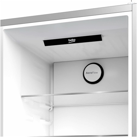 Combina frigorifica Beko B3RCNA364HXBR1, 316 l, No Frost, HarvestFresh, AeroFlow, Kitchen Fit, Everfresh+, Clasa E, 187 cm, Dark Inox