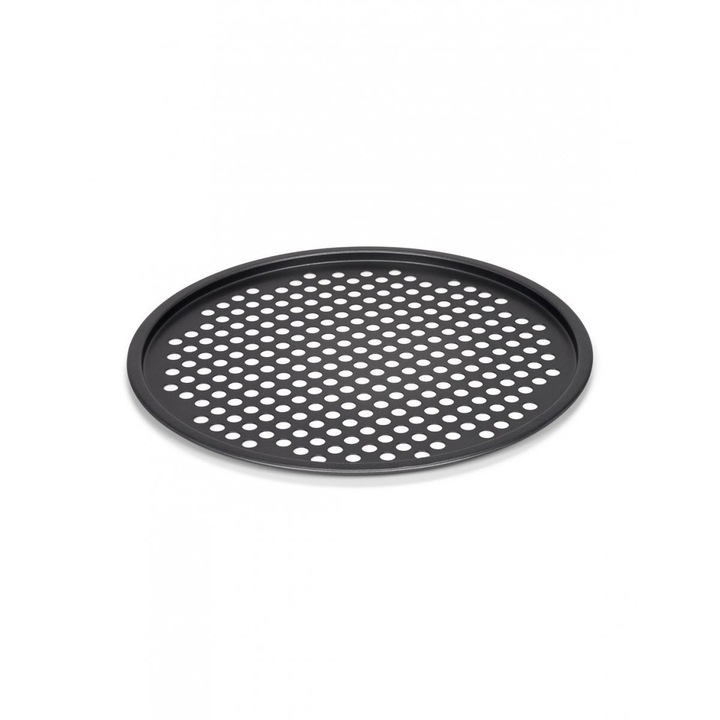 Tava perforata pentru pizza Patisse, Otel, 31cm, Negru