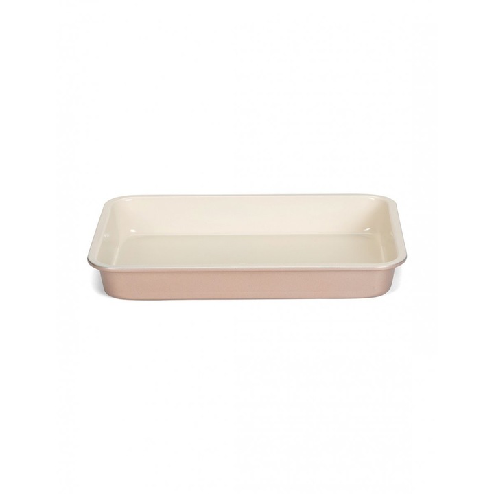 Тава за печене, Patisse, Steel, 28 x 18 cm, Pink/Beige