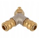 Y конектор, Airpress, 1/2", златист