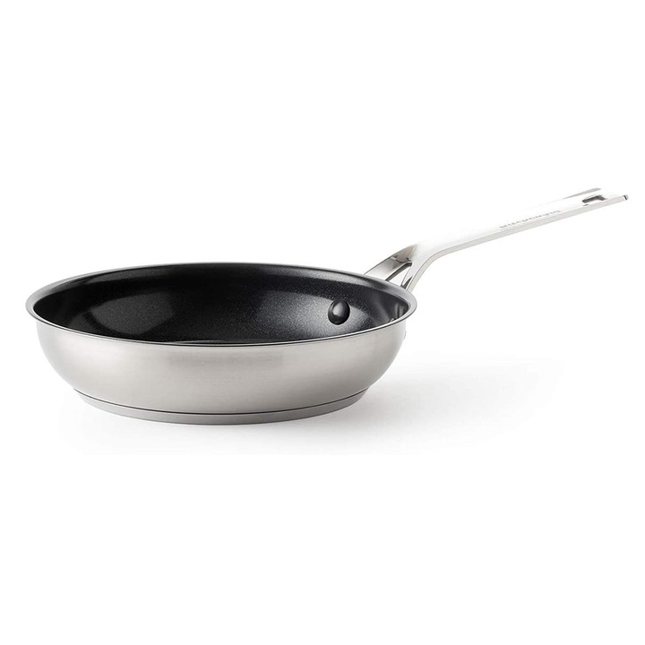 KitchenAid serpenyő, rozsdamentes acél, kerámia 3 rétegű, 24cm