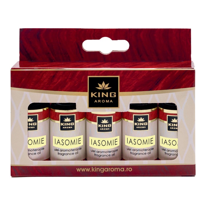 Pachet 5 uleiuri parfumate aromaterapie KING Aroma IASOMIE, 10 ml