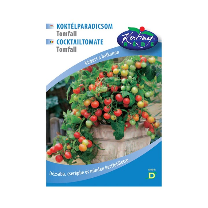 Seminte de tomate Tomfall Cocktail, 0.3 grame, Kertimag