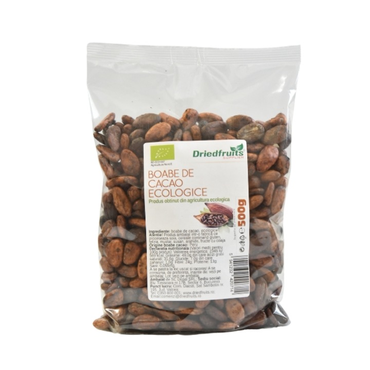 Boabe cacao crude BIO - 500 g