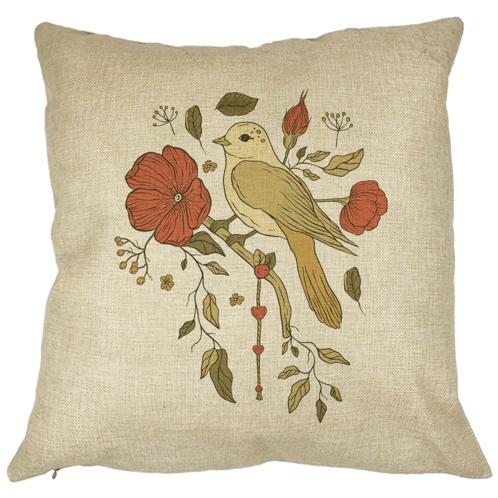 Retro Art dekoratív párna, 40x40 cm, levehető huzat, négyzet alakú, Bellows