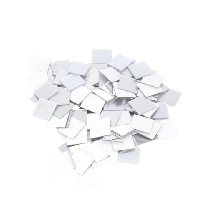 Set 100 Oglinzi Acrilice Decorative Patrate Autoadezive 2 x 2 cm G Glixicom®