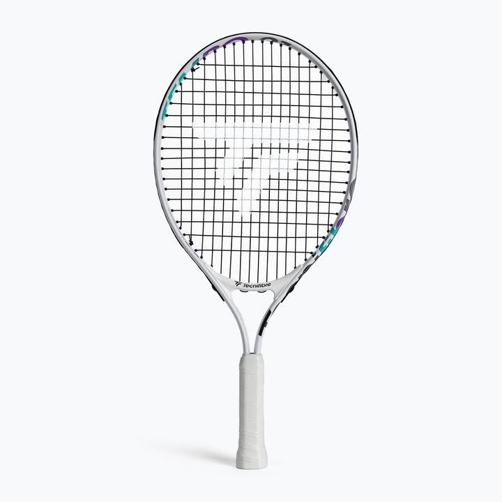 Racheta de tenis pentru copii, Tecnifibre, Aluminiu, 185 g, Alb/Negru