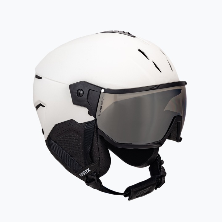 Casca all-mountain UVEX Instinct Visor, neagra, cu viziera, pentru barbati si femei, sezon toamna/iarna, 59-61cm