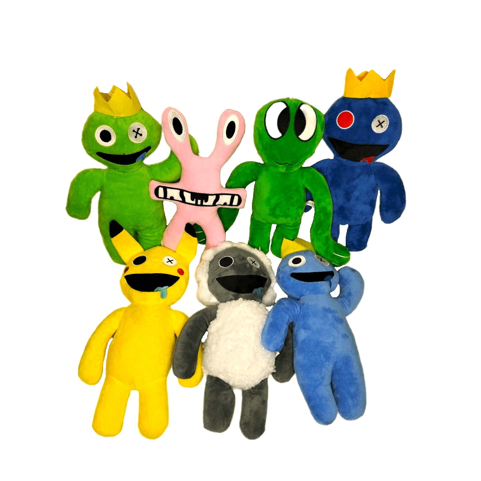 Set 7 Jucarii din Plus Roblox, Rainbow Friends, 32cm, Multicolor
