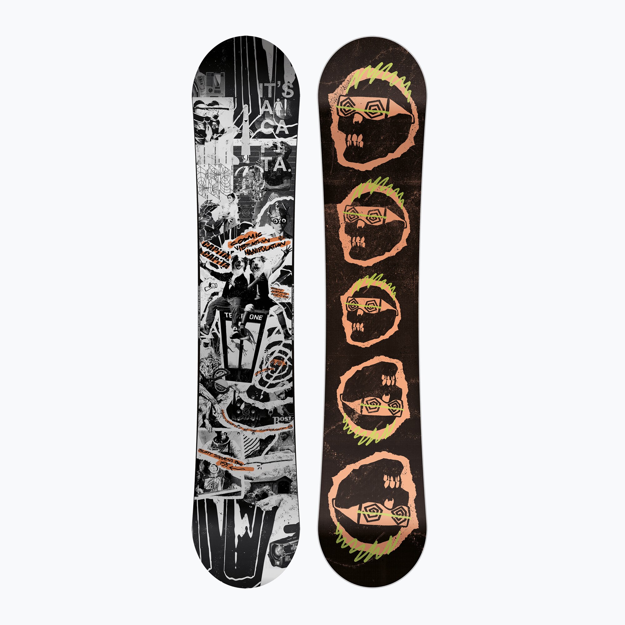 Snowboard barbati CAPiTA Scott Stevens Pro alb-negru - eMAG.ro