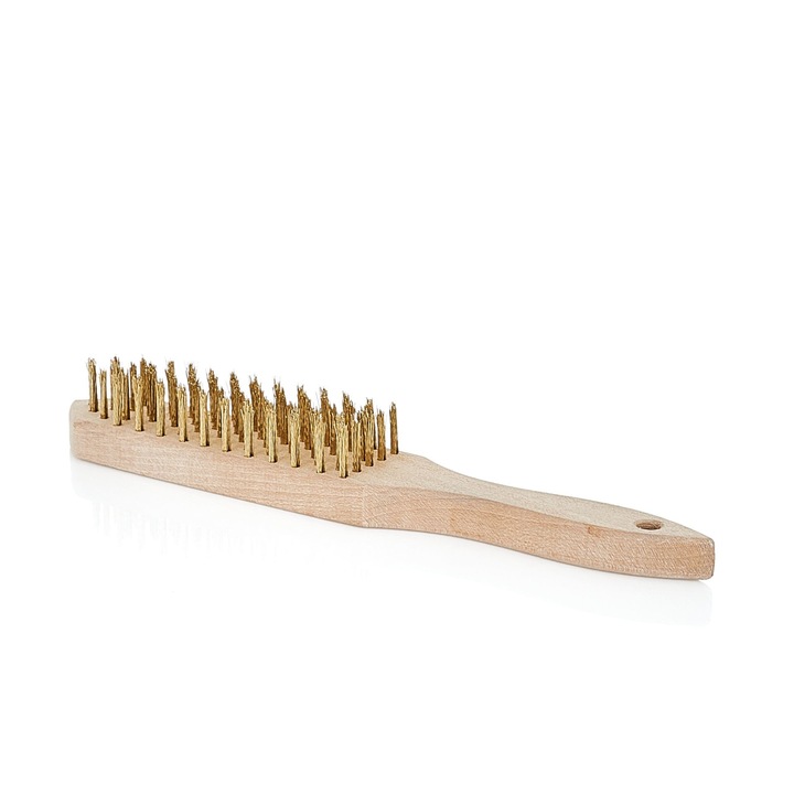 Perie de sarma pentru indepartarea ruginii cu 6 randuri, Geko G00623