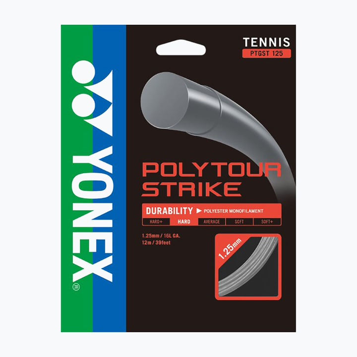 Тенис кордаж YONEX Poly Tour Strike 12 м Сив