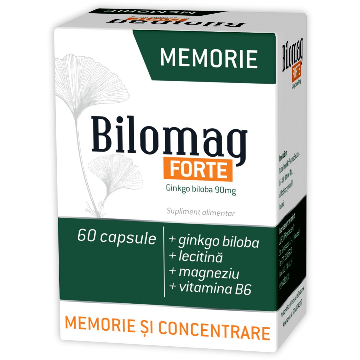 Bilomag Forte Memorie, Zdrovit, 60 capsule.