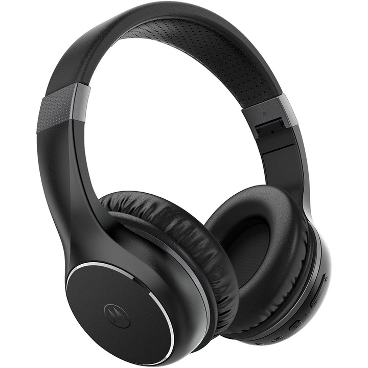 Слушалки MOTOROLA Moto XT220, Bluetooth, Over-Ear, Микрофон, Черен