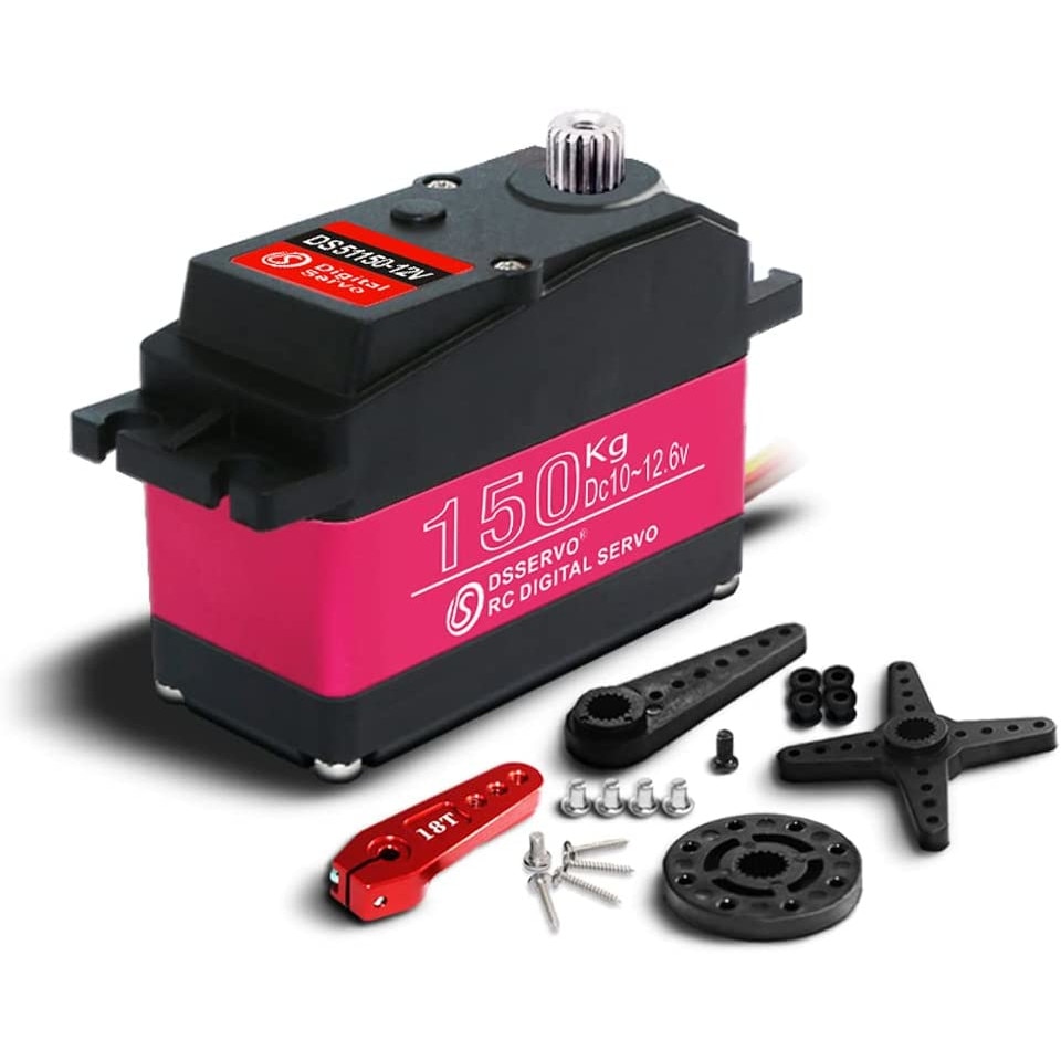 YUNIQUE BELGIQUE Servomoteur numérique DS5180 7,4 V 80 kg avec moteur servo avec cames 18T pour camion robotisé Modèle Baja Car 1/10 (180 degrés