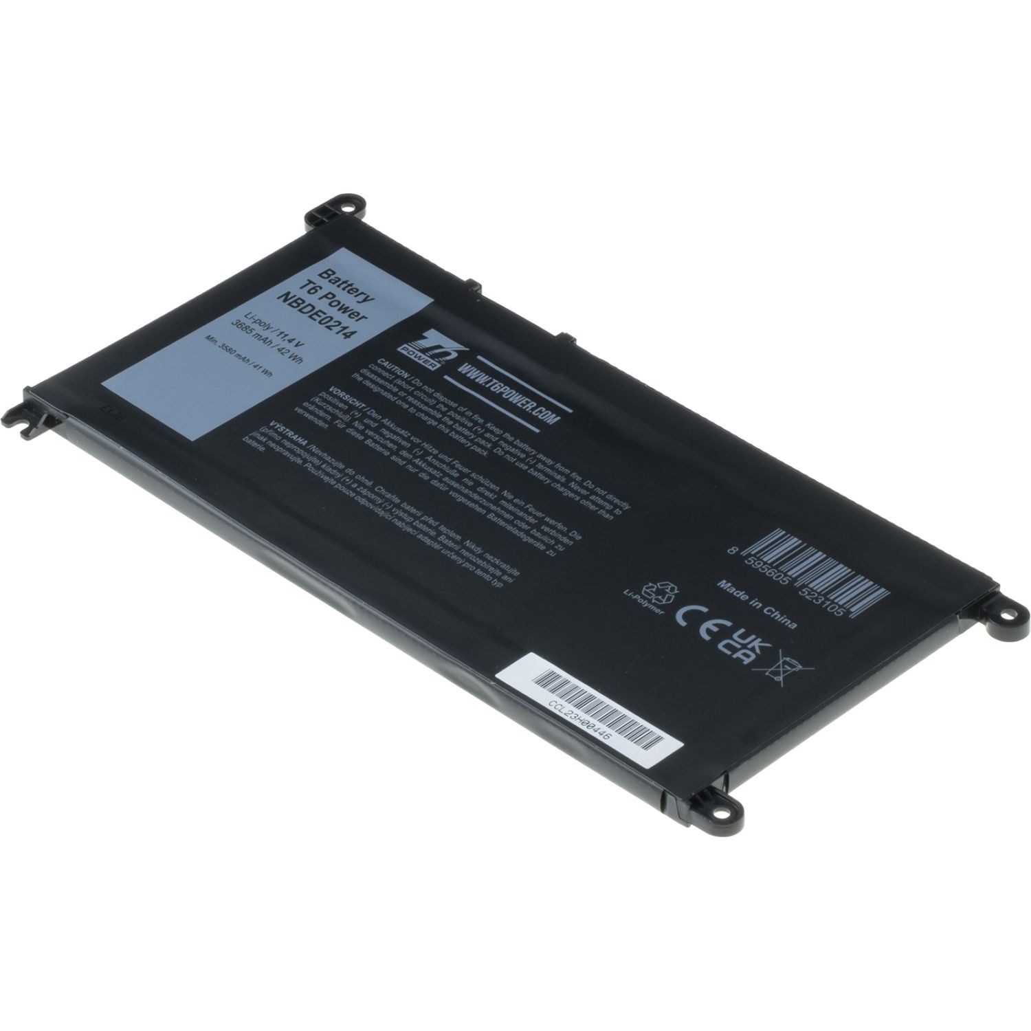 Baterie T6 Power compatibil cu Dell Insprion 15 3581, 3582, 3584