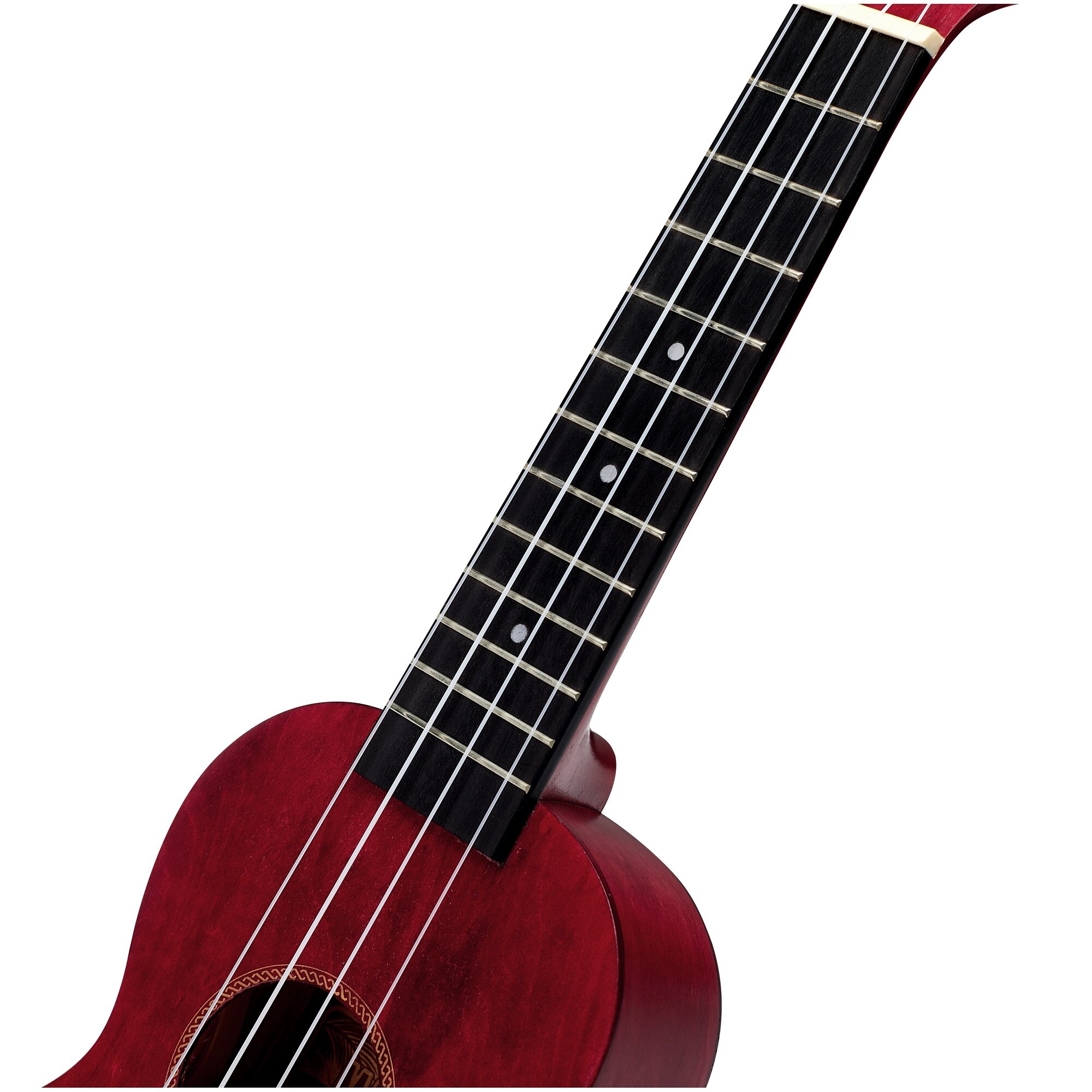 Укулеле Mahalo sopran Slimline MS1TRD, Калъф, Прозрачно/Червено - eMAG.bg